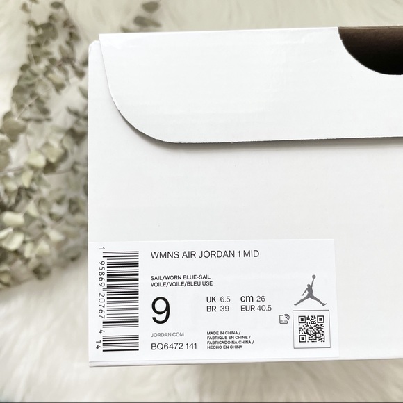 Jordan 1 Mid Sail Worn Blue UNC PRICE FIRM - Picture 11 of 13